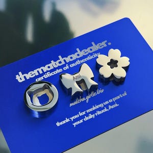 Custom Matcha Sifting Beads / Charms – Sakura, Cat, Bow Designs – Stainless Steel Food Grade