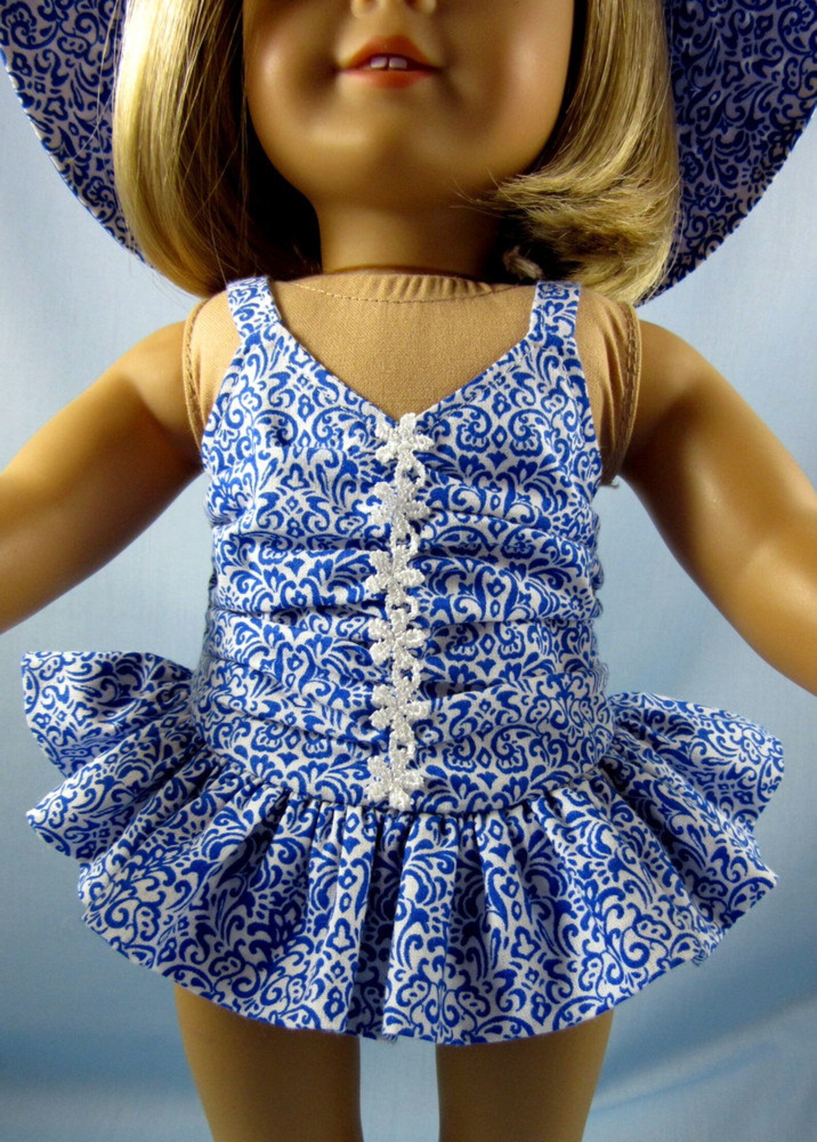 ThreePiece Swim Set fits American Girl Swimsuit Beach Bag Etsy