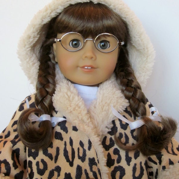 American Girl Doll Clothes  - Leopard Print Hooded Jacket