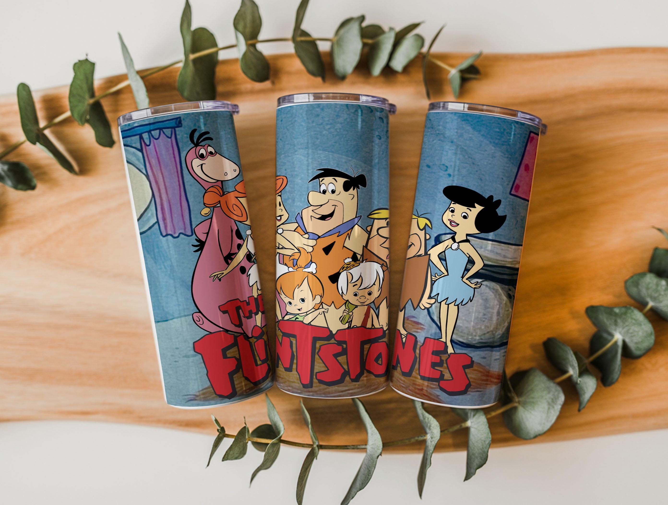 フリントストーン　フレッド・フリックルとバーニー・ラブル　シャンプーボトル 40oz Flintstones Tumbler - Etsy