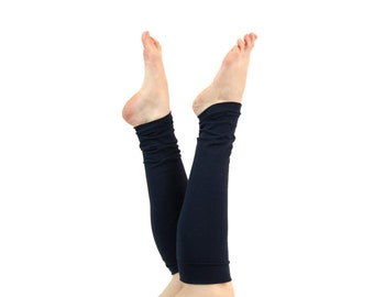 Long Leg Warmers Adult Leg Warmers Womens Boot Socks Yoga Leg Warmers Womens Long Leg Warmers  Gift for Her Ballet Gifts Navy Blue Accessory
