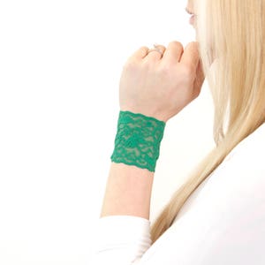 Lace Bracelet, Lace Wrist Cuff Bracelet, Green Bracelet Breastfeeding, Wrist Band Wrist Tattoo Cover Bracelet Scar Covers Wrist Cover