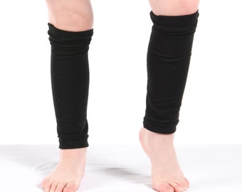 Kids Black Jersey Leg Warmers: Ballet, Dance, Costume