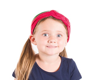 Kids Sailor Knot Headband Girls, Red Celtic Knot Headband, Red Girl Turban Headbands, Kids Headband Toddler Knot Headband, Child Headband