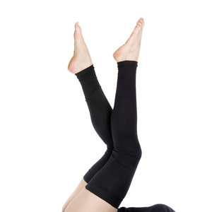 Long Leg Warmers Women Thigh High Over the Knee Leg Warmers, Womens Black Leg Warmers Yoga Leg Warmers Adult Leg Warmers Gift for Her Ballet