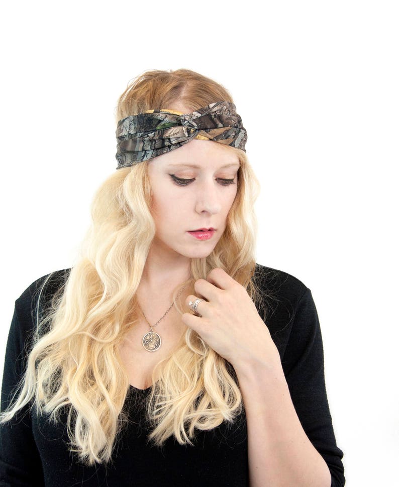 Camo Headband Womens Headband Camo Twist Headband Camouflage Etsy
