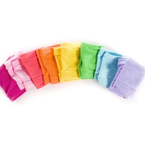 Kids Fingerless Jersey Gloves: Short Toddler Hand Warmers