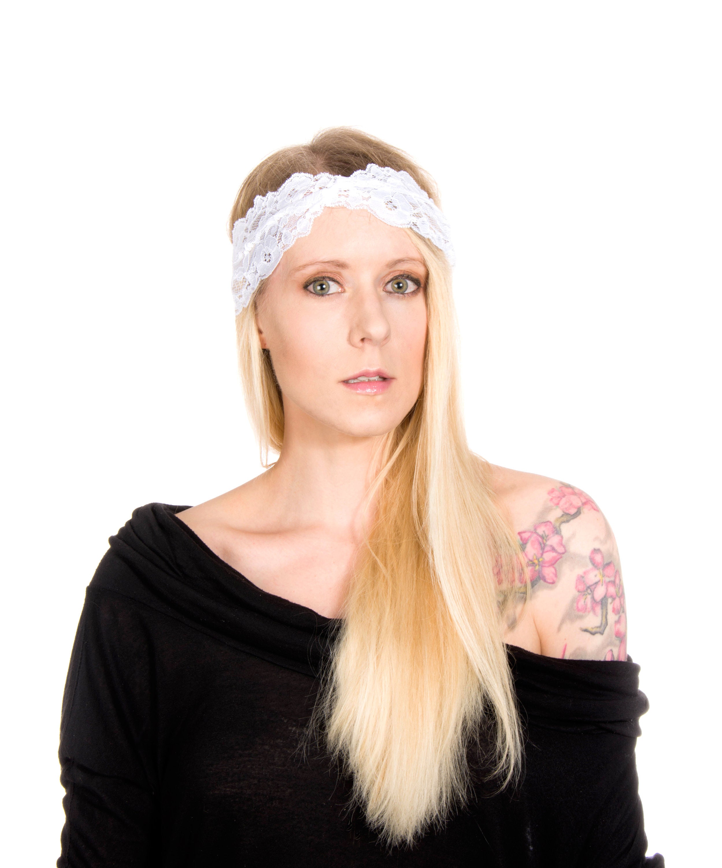 White Lace Headband White Headband Twist Headband White | Etsy