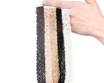 Skinny Lace Headband SET, Adult Thin Head Band, Stretch Headbands Forehead Hair Tie Beauty Gift Womens Gift for Her Clothing Gift