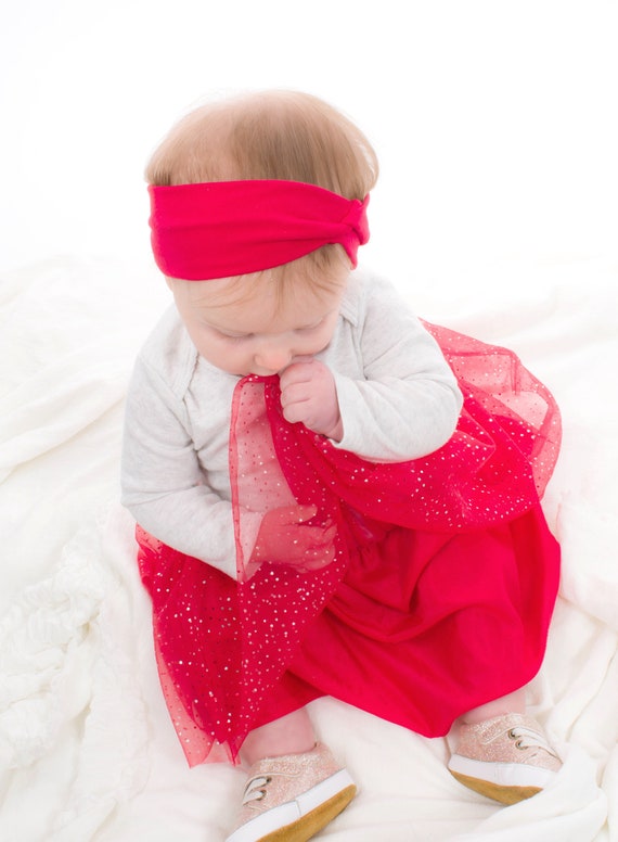 Bandeau de bébé rouge, bandeau de Noël Twist Baby, bandeau twist, bandeau  de Saint-Valentin, bandeau rouge, bandeau de bébé fille bandeau turban rouge  -  Canada