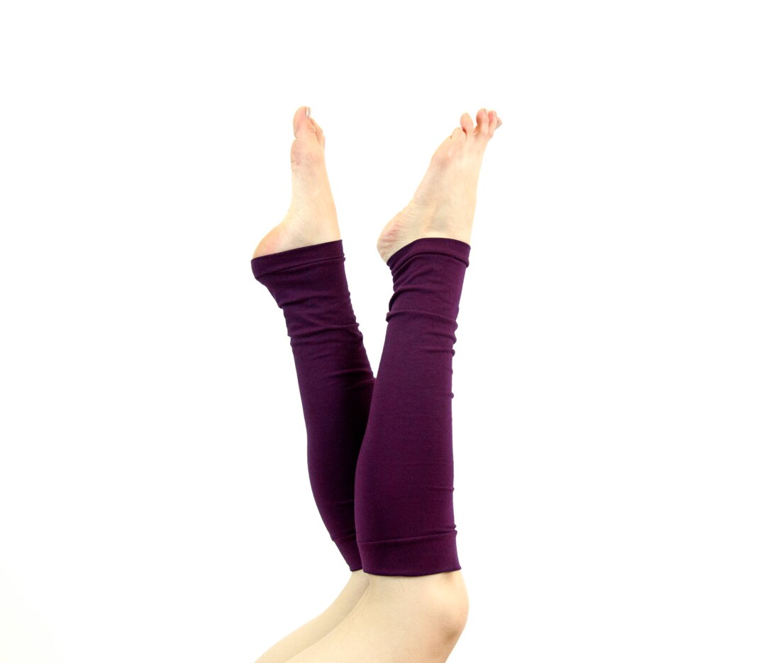Purple Leg Warmers Womens Leg Warmers, Yoga Leg Warmers Adult Leg