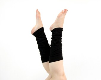 Black Leg Warmers Womens Leg Warmers, Yoga Leg Warmers Adult Leg Warmers  Long Leg Warmers Gift for Her Ballet Long Boot Socks Jersey -  Canada