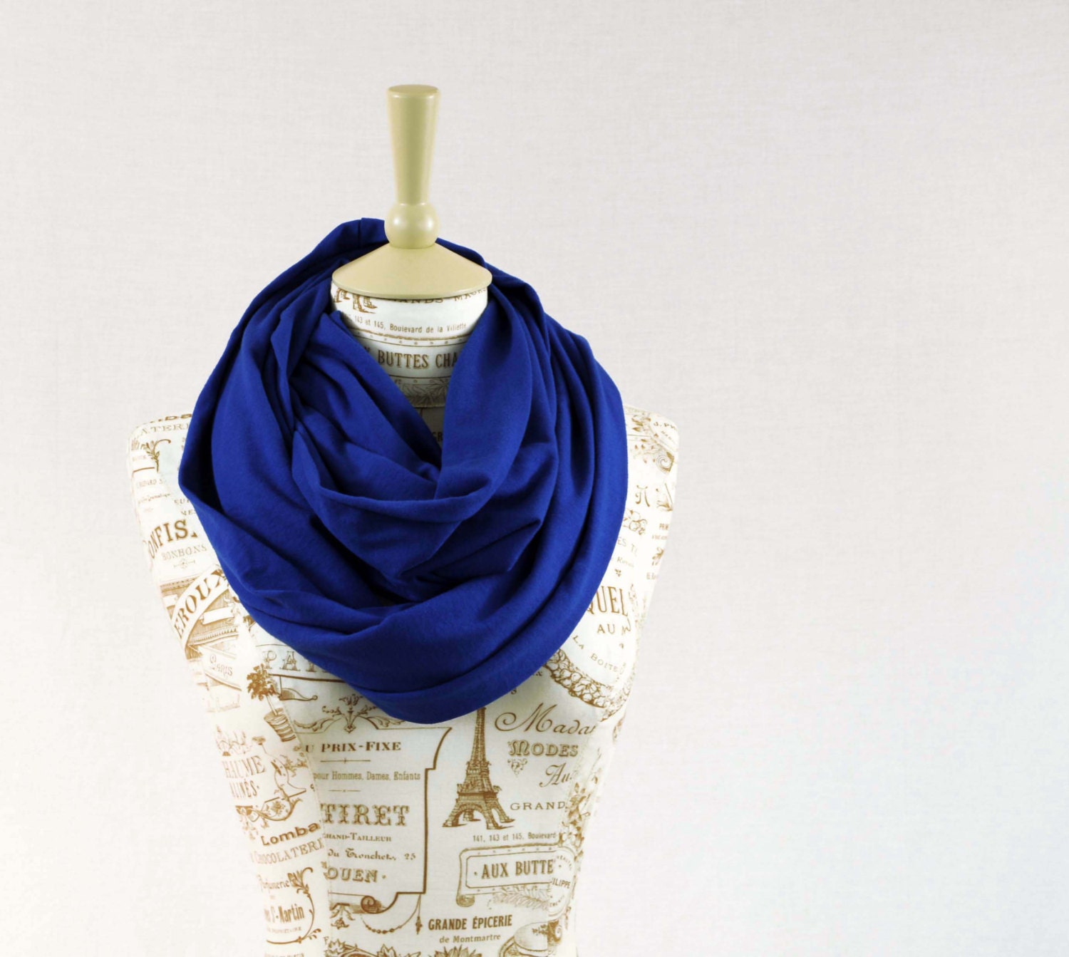 Royal Blue Infinity Scarf: Soft Jersey Knit Circle Scarf - Etsy
