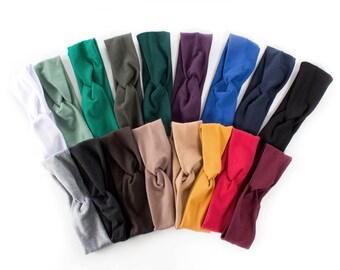 Baby Turban Headband: Wide Twist Cotton Jersey Headband