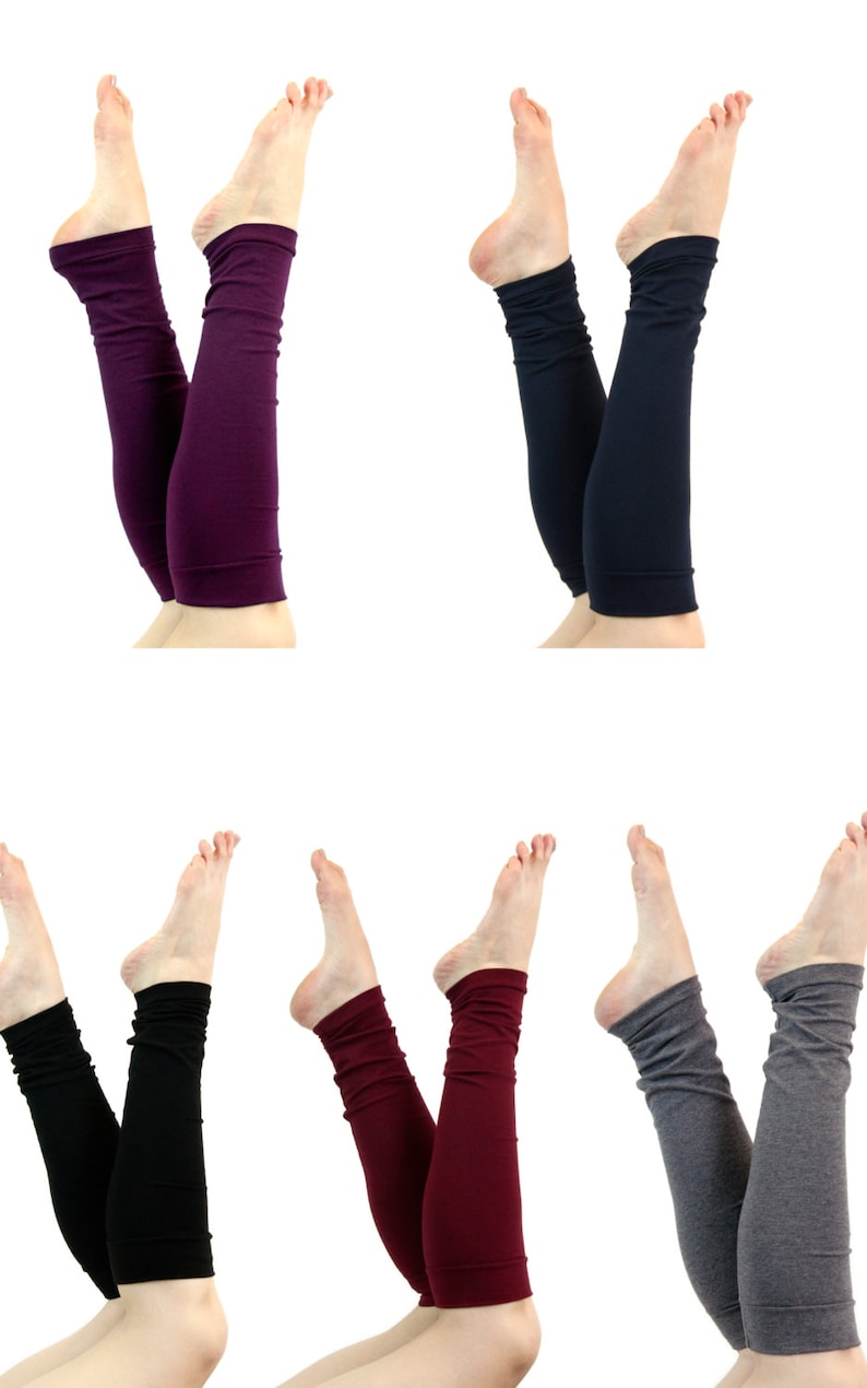 Black Leg Warmers Womens Leg Warmers Yoga Leg Warmers Adult Etsy
