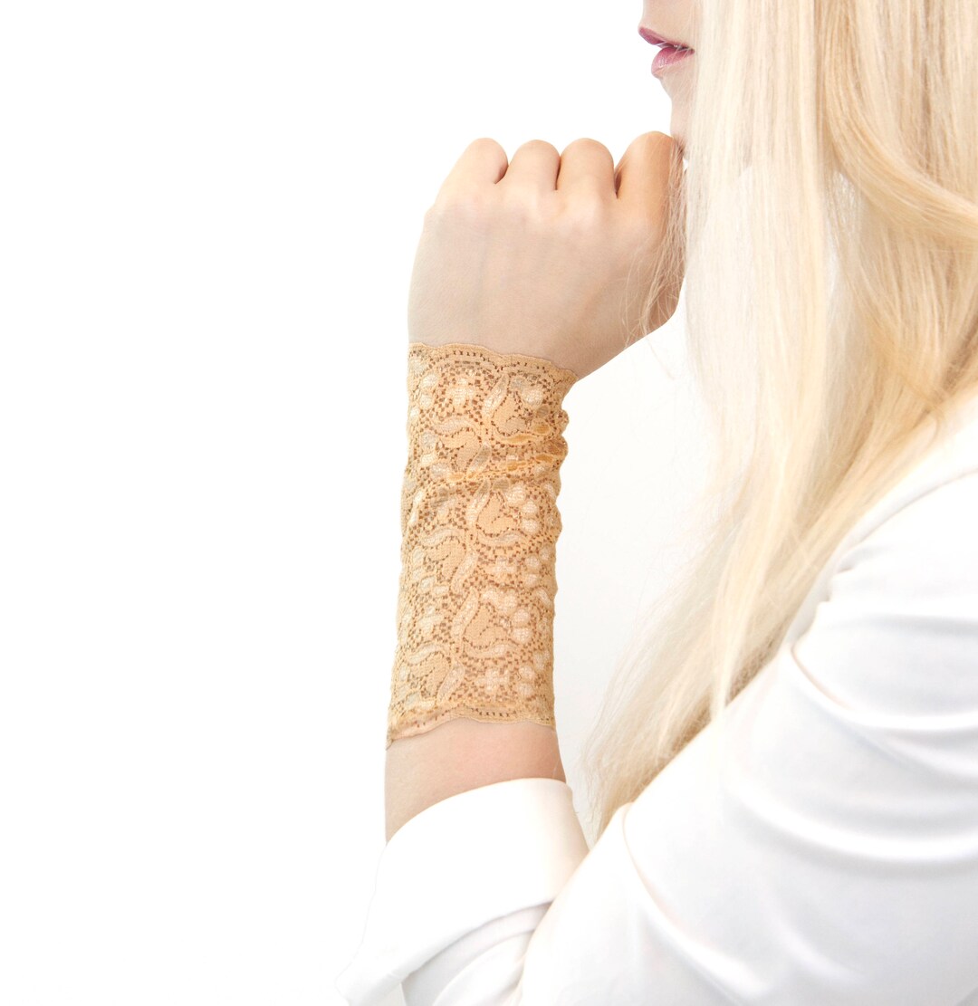 Lace Wrist Cuff Bracelet Arm Band Gold Bracelet Wrist Tattoo Etsy