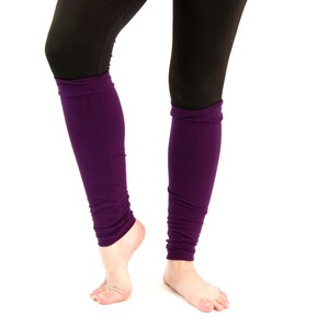 Purple Leg Warmers Womens Leg Warmers, Yoga Leg Warmers Adult Leg Warmers Long Leg Warmers Gift for Her Ballet Dancer Gift, Long Boot Socks image 3