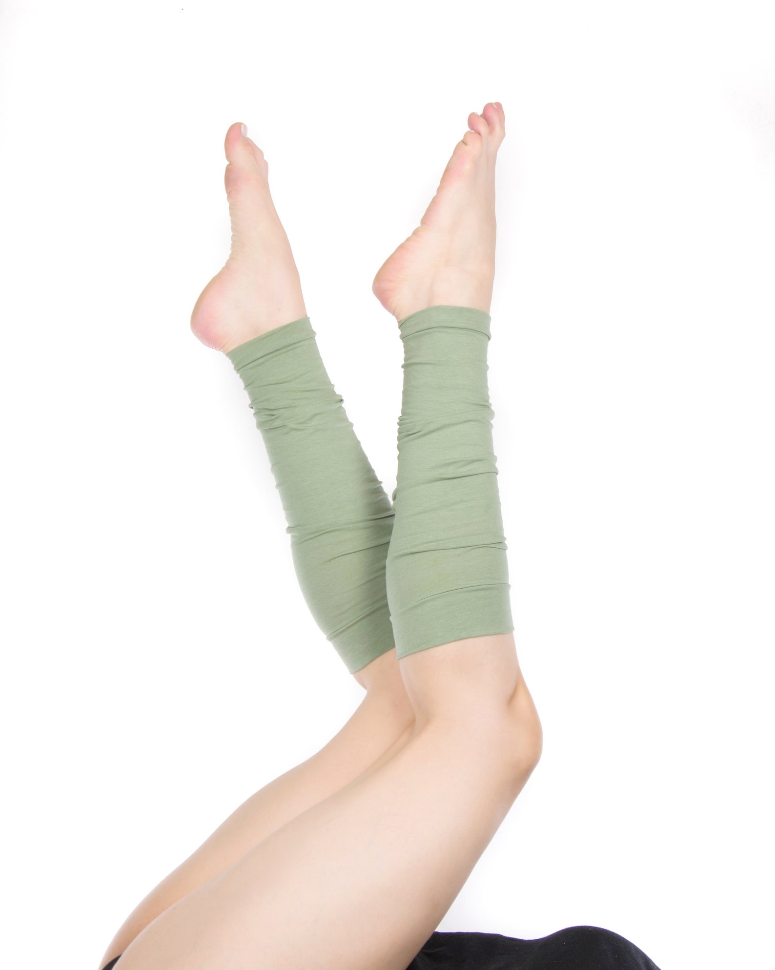 Sage Leg Warmers Womens Leg Warmers Yoga Leg Warmers Adult Etsy