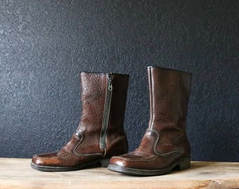 Vintage 60's Chocolate Boots