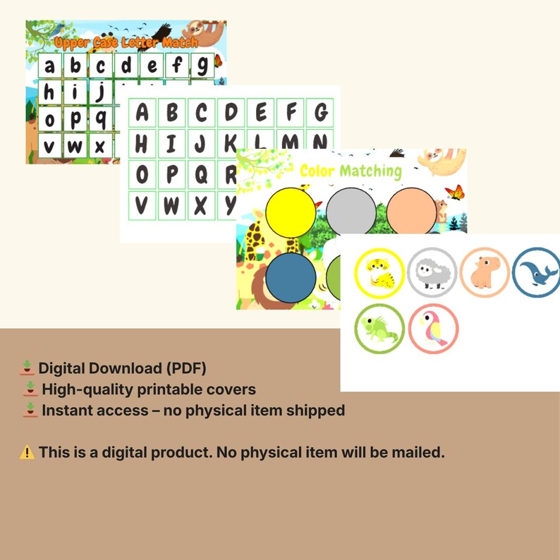 Toddler Busy Book Bundle | Printable Learning Activities (PDF Download ...