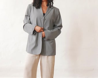 Vintage 90's Banana Republic blazer suit jacket women's boxy blazer