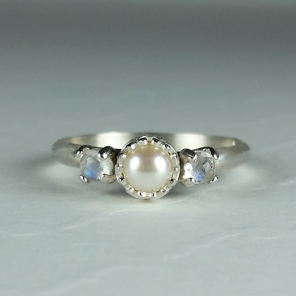 Moonstone Pearl Etsy