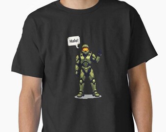 Gildan Pixel Space Soldier-shirt gamer-T-shirt