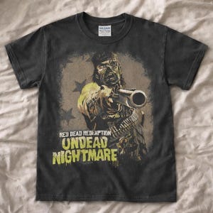 Undead Cowboy Horror Tee, Western Zombie Shirt Gildan