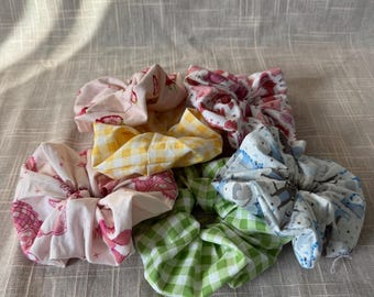 Handmade Fabric Scrunchie | Soft Cozy Hair Accessories | Everyday Scrunchie