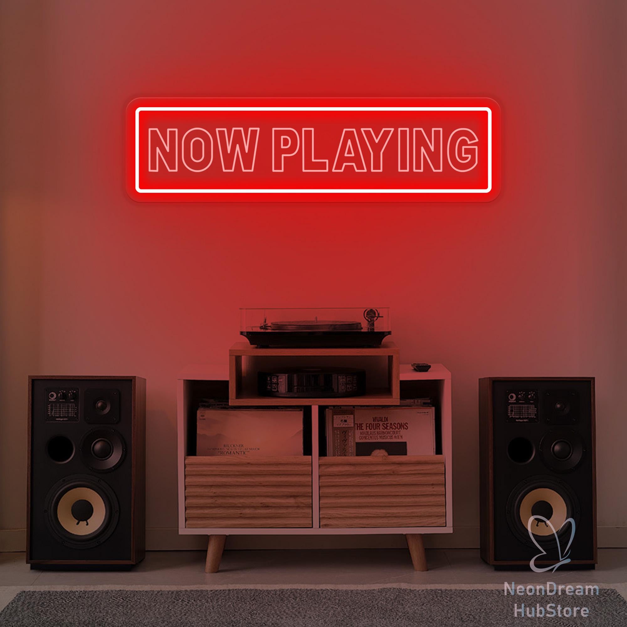 Neon Records Sign - Etsy