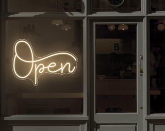 Open neonreclame Open neonreclame welkomstbord voor winkelinrichting LED-bord voor restaurant Winkelwinkel Modern open bar neonlicht Opening cadeau: