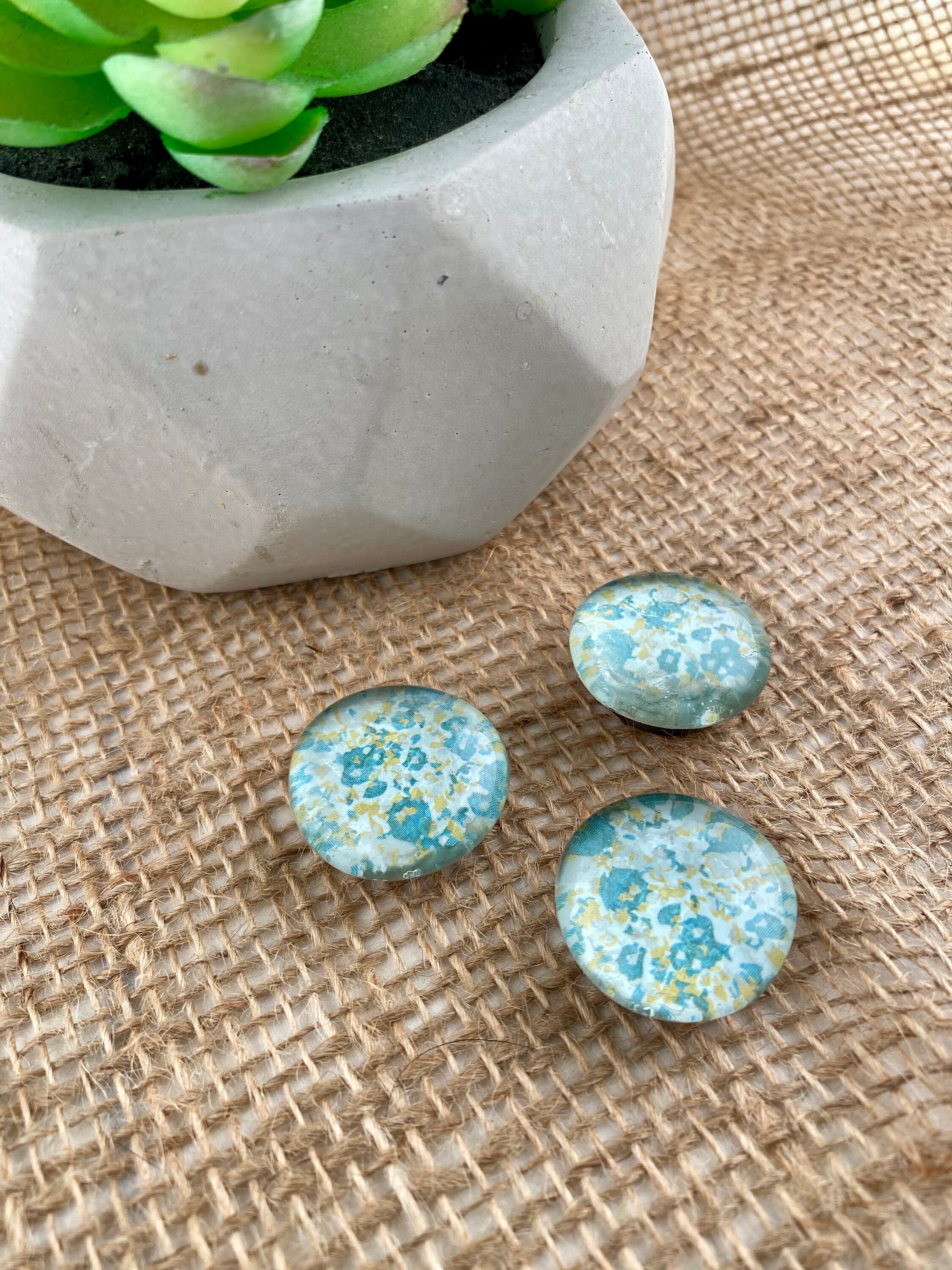 Recycled Glass Bubble Magnets-Pocket Full of Posies Ready to | Etsy