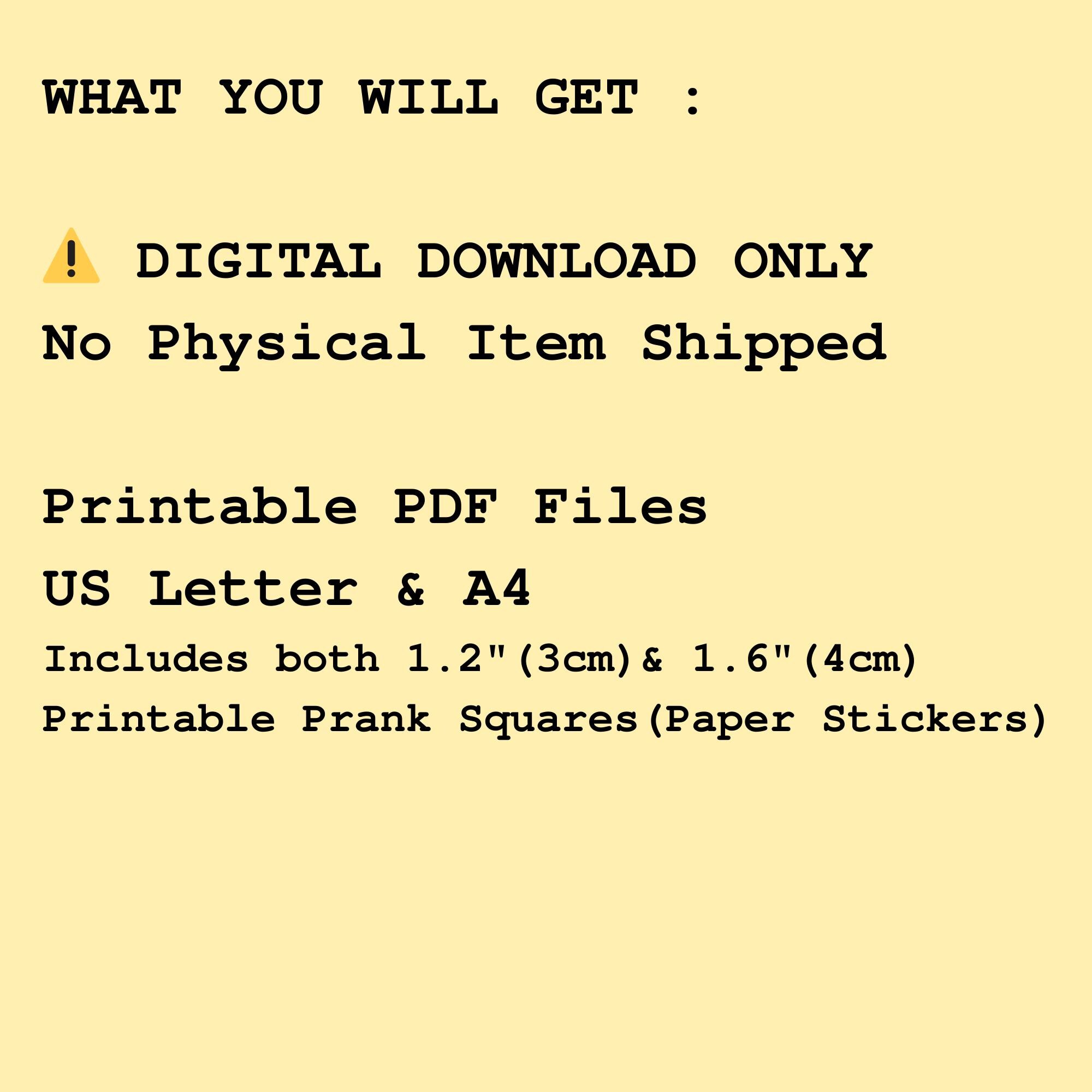 April Fools Mouse Prank - Office Prank, 2 Sizes (printable Digital ...