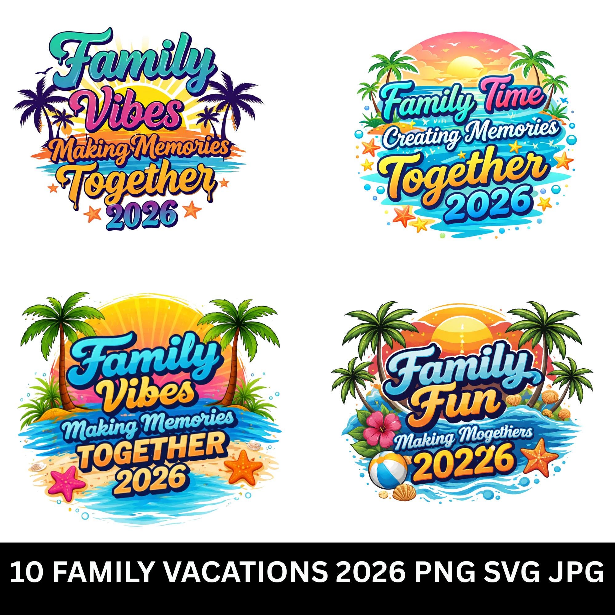 Custom Family Trip Shirt Design 2026 Family Getaway 2026 PNG SVG JPG ...