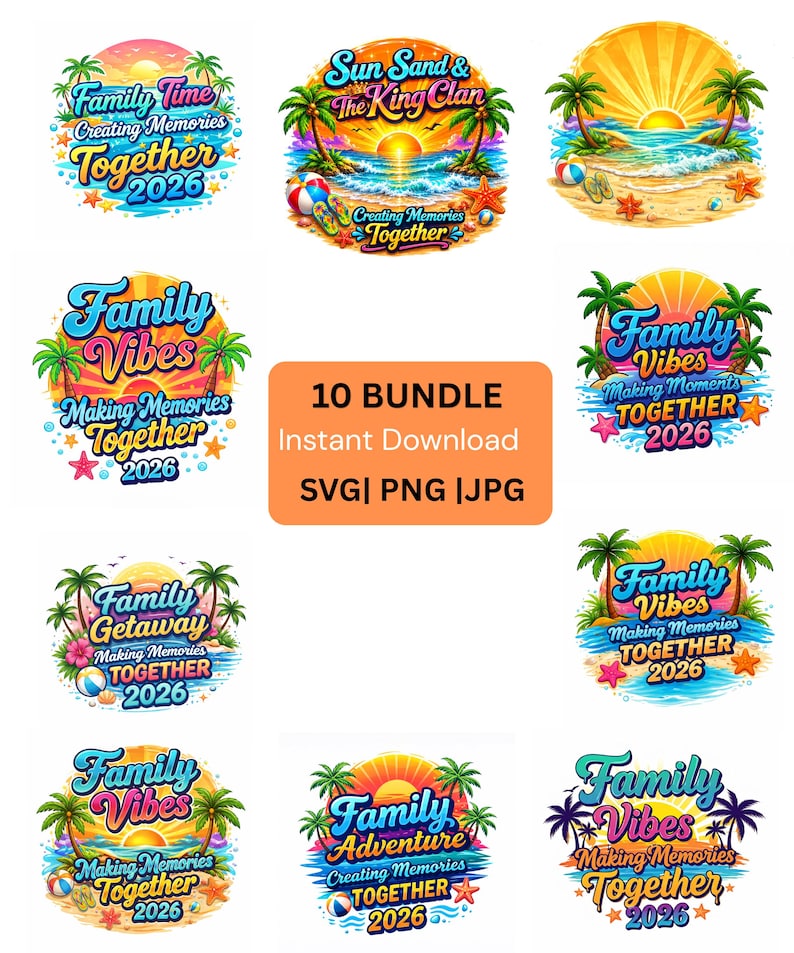 Custom Family Trip Shirt Design 2026 Family Getaway 2026 PNG SVG JPG ...