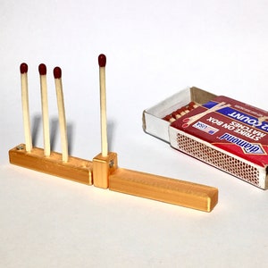 3D Printed Magnetic Folding Matchstick Menorah