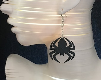 3D Printed Spider Spooky Halloween Earrings