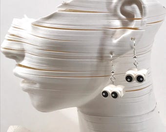 Upcycled LEGO Googly Eye Earrings