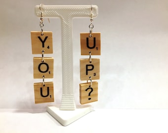 YOU UP? Scrabble Earrings