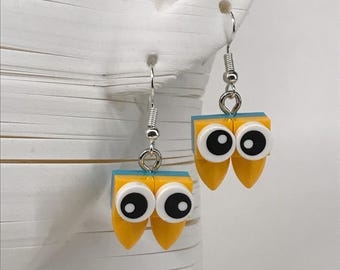 Upcycled LEGO Googly Eye Monster Earrings