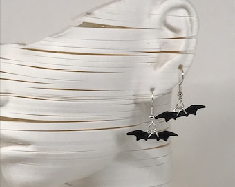 Upcycled LEGO Batarang Earrings