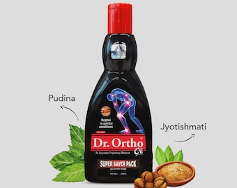Dr. Ortho Ayurvedic Massage Oil | Joint Muscle Relaxation, Body Comfort (200ml)