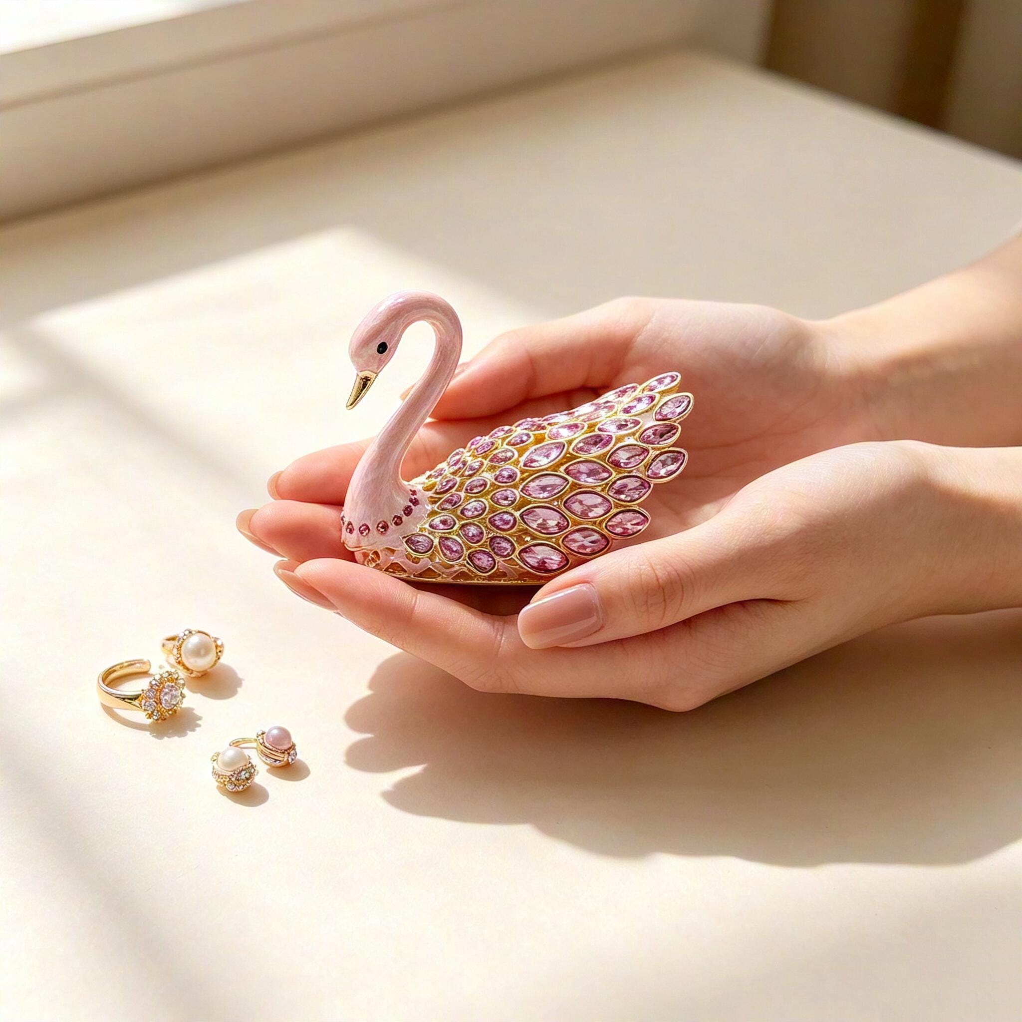 Swan Trinket Box - Etsy Israel