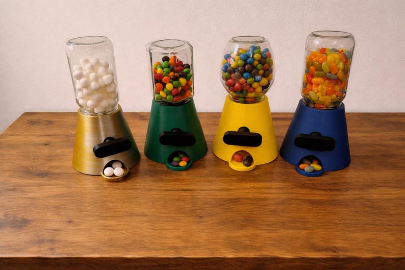 Candy Dispenser STL Bundle – 3 Jar Versions | Jam Jar, Mason Regular ...