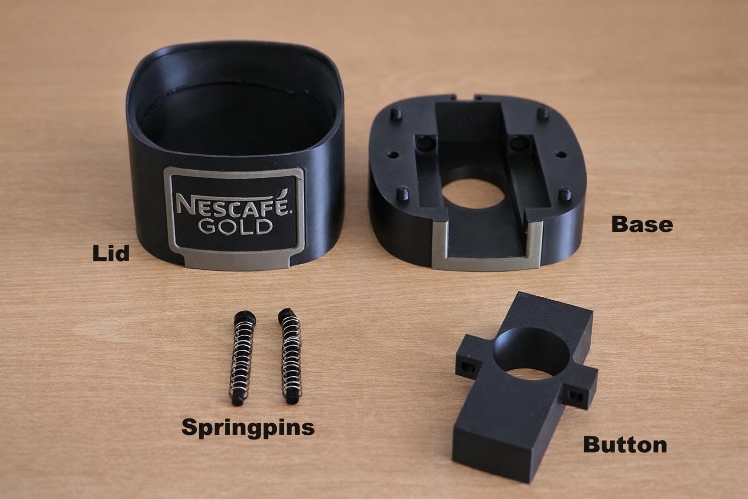 Nescafé Gold Coffee Dispenser STL, 3D Printable Coffee Dispenser ...