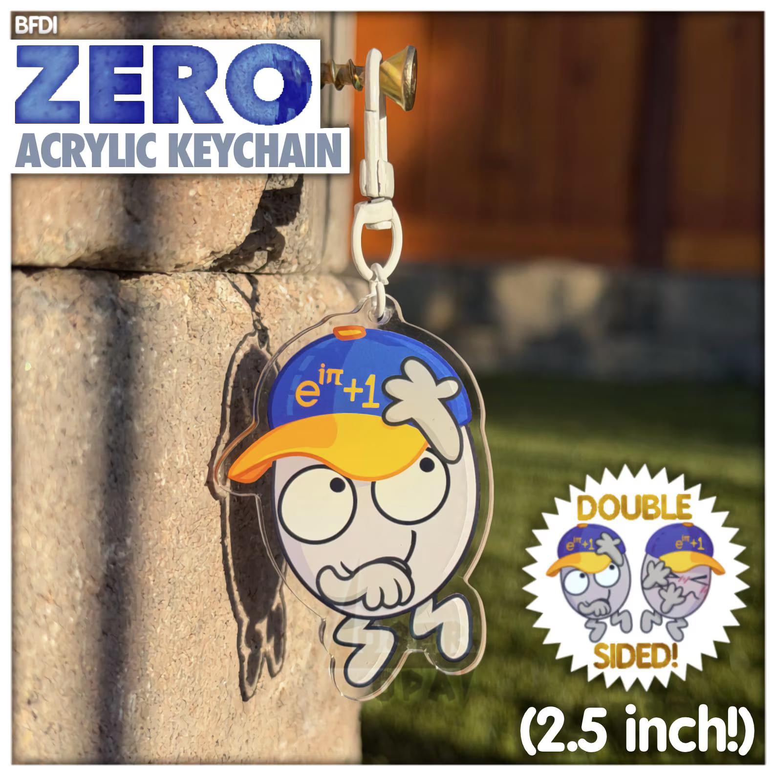 BFDI/XFOHV Zero Acrylic Keychain - Etsy