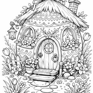 Easter Coloring Book for Kids – Printable Bunny and Spring Coloring Pages, Cute Holiday Activity PDF (8 Pages) image 5
