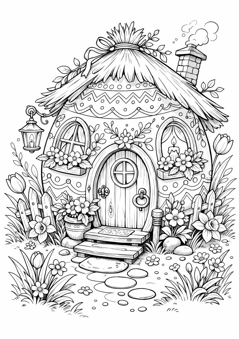Easter Coloring Book for Kids – Printable Bunny and Spring Coloring Pages, Cute Holiday Activity PDF (8 Pages) image 5