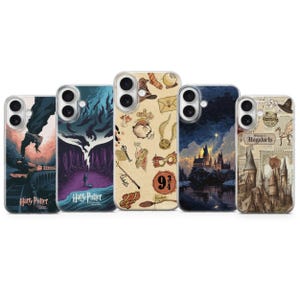 Coque de portable pour école de sorcier, grimoire magique, cadeau fantastique