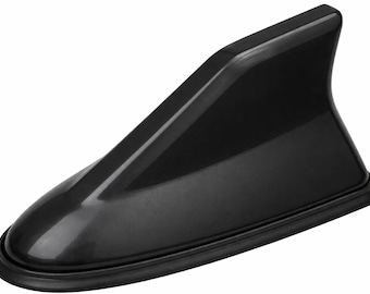 Shark Fin Antenna Cover Black, Car Roof Aerial Am / Fm Signal Booster, Universal Auto Antenna Replacement for SUV Truck Accessories USA